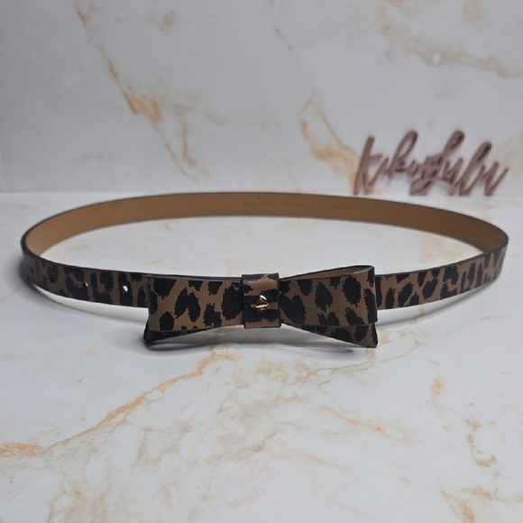 Kate Spade Leopard Print Bow Belt Size M main image 5